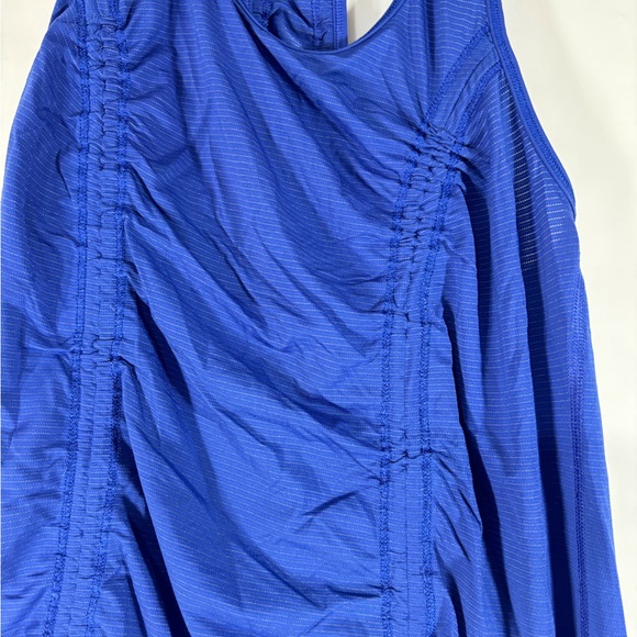 Lululemon Ruched Blue Racerback Tank - Picture 5 of 6